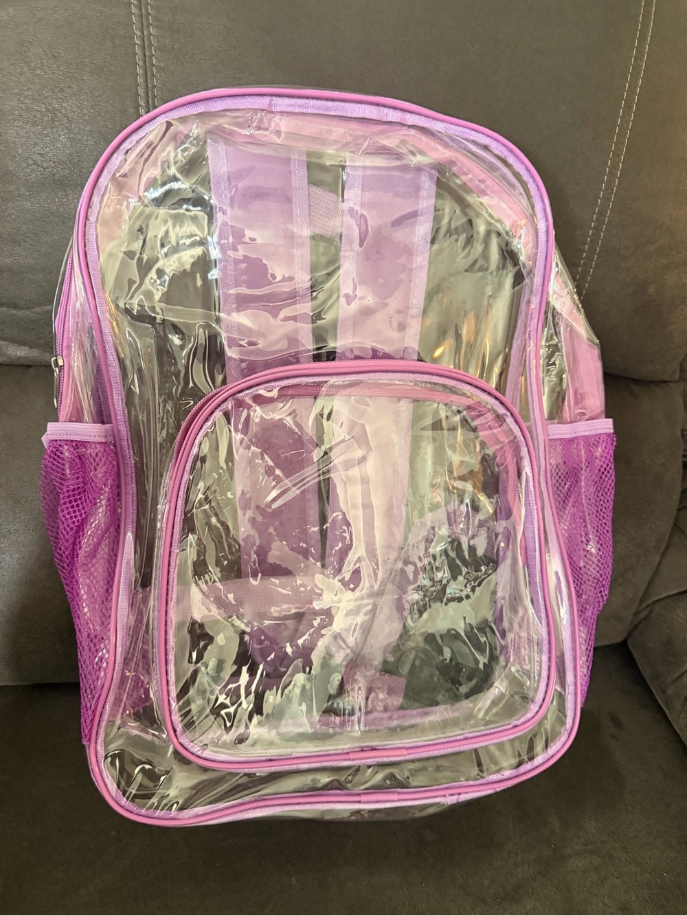 Clear Purple Backpack - Brand